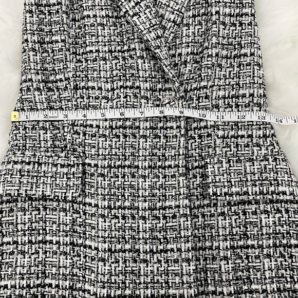 ZARA Black and White Tweed Romper, Size XS - Picture 8 of 11